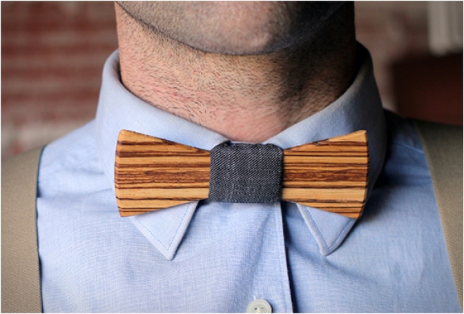 WOODEN BOW TIES - Image