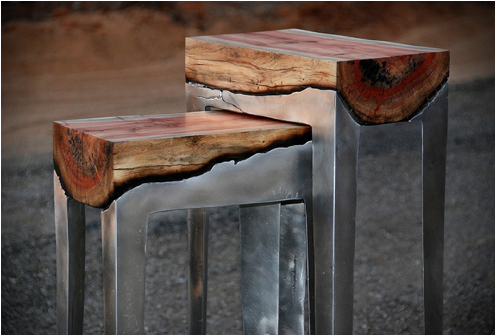 Aluminum And Wood Furniture | By Hilla Shamia | Image
