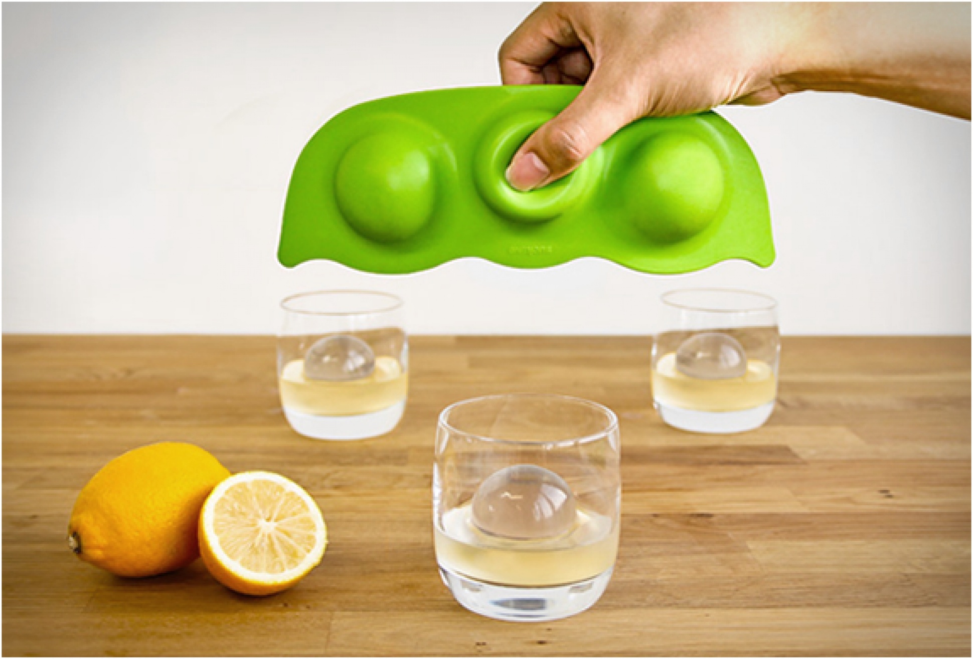 Frozen Peas | Ice Sphere Mold | Image