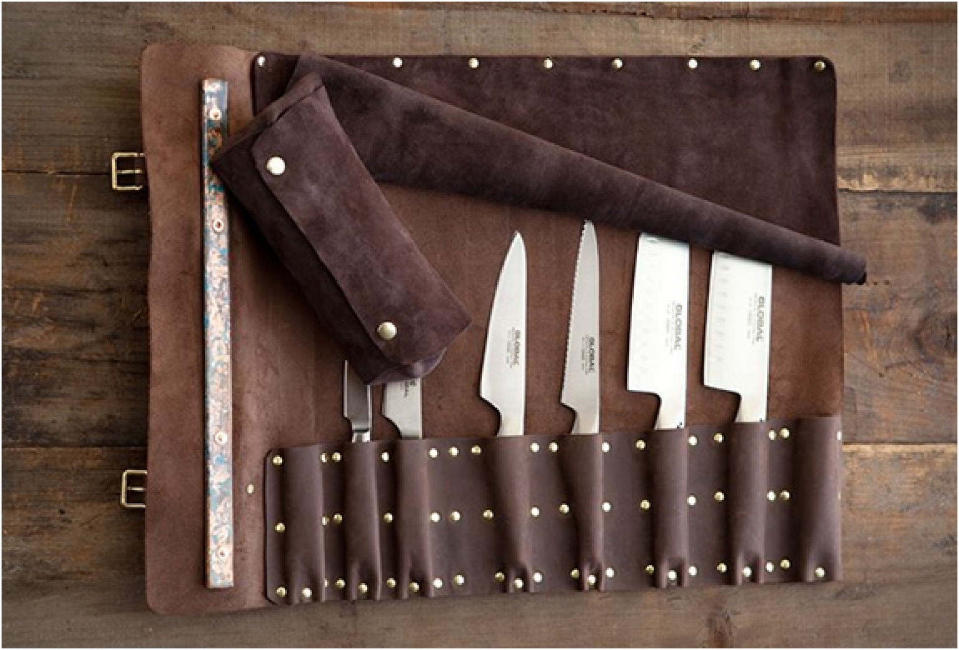 Goodson Leather Knife Roll | Image