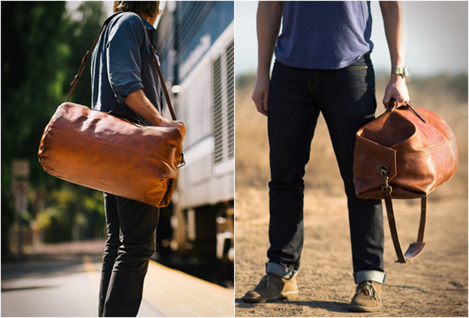 Military leather duffle bag shop