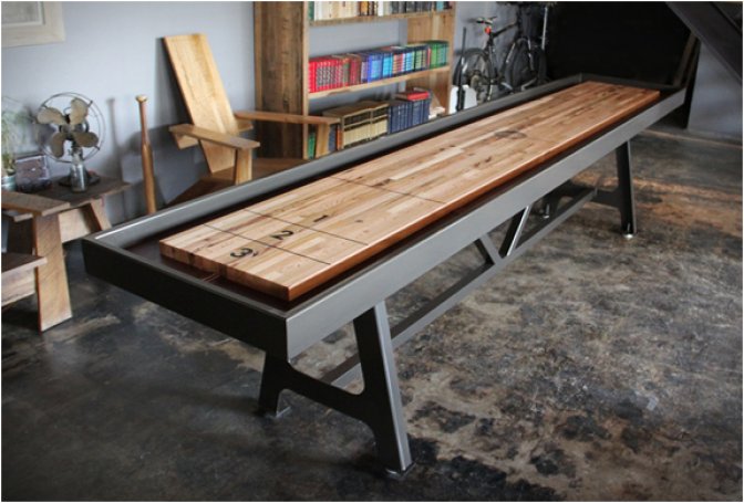 SHUFFLEBOARD TABLE | BY DISTRICT MFG - Image