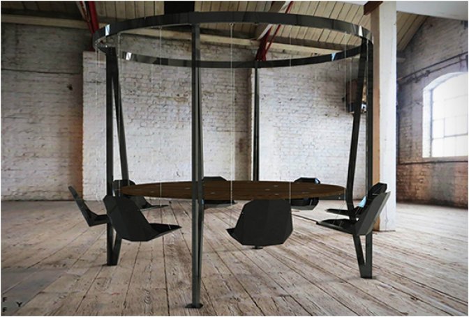 THE KING ARTHUR | ROUND SWING TABLE - Image