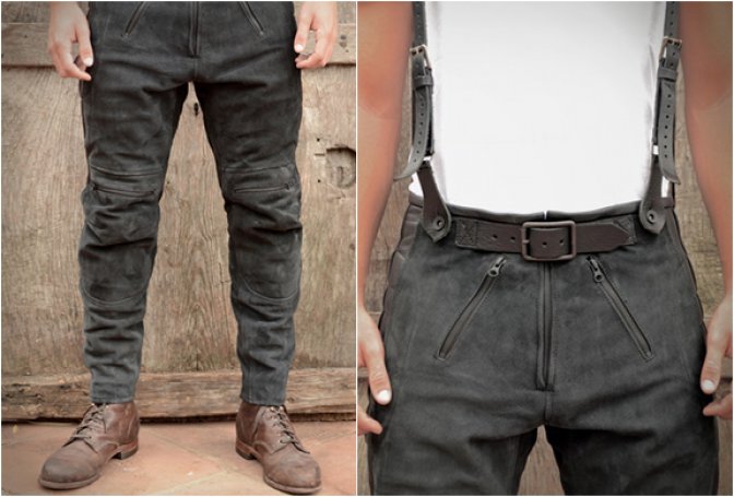 RASCAL LEATHER MOTORCYCLE PANTS | BY EL SOLITARIO - Image