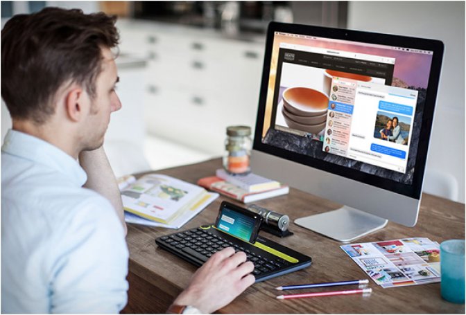 LOGITECH BLUETOOTH MULTI-DEVICE KEYBOARD - Image