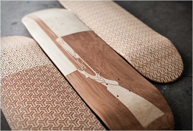 MAGNETIC KITCHEN LASER ENGRAVED SKATE DECKS - Image