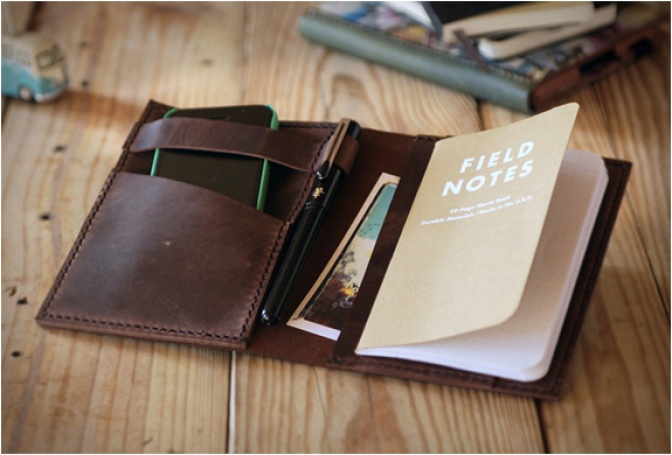 TRAVEL JOURNAL LEATHER COVER - Image