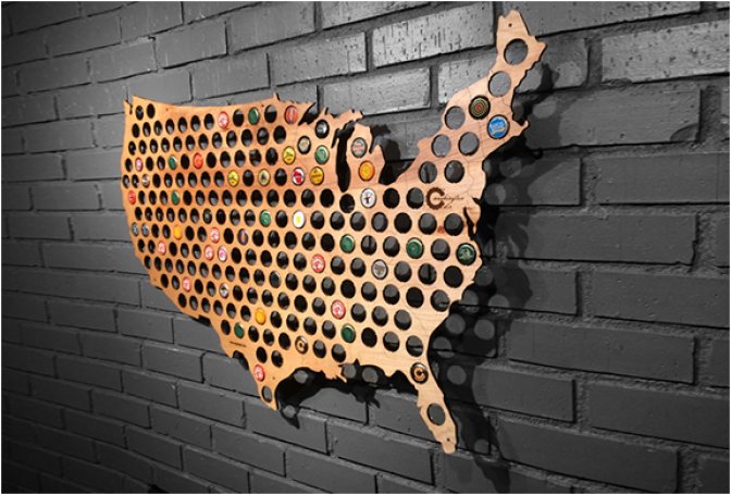 BEER CAP MAPS - Image