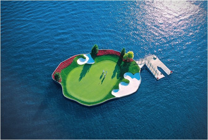 FLOATING GREEN | COEUR DALENE GOLF COURSE - Image