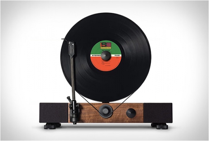 FLOATING RECORD VERTICAL TURNTABLE - Image