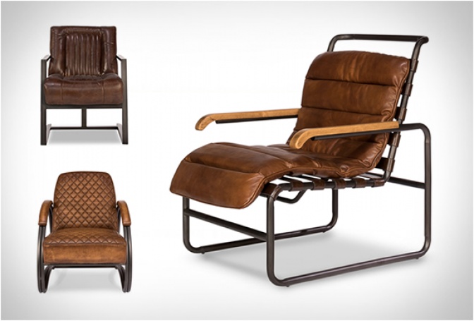 VINTAGE LEATHER CHAIRS | BY SARREID - Image