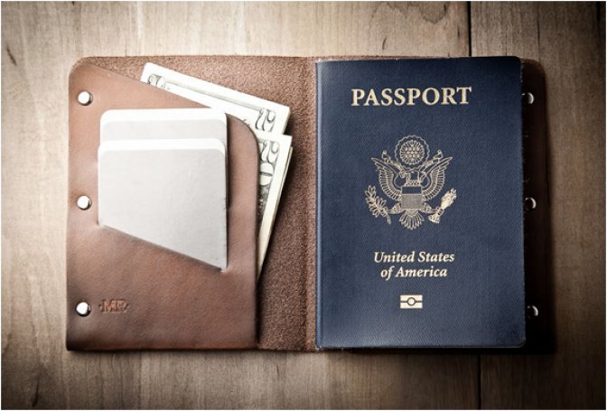 LEATHER PASSPORT WALLET | BY MR LENTZ - Image