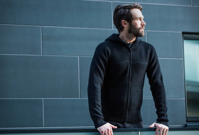 AETHER Hooded Cashmere Sweater - Image