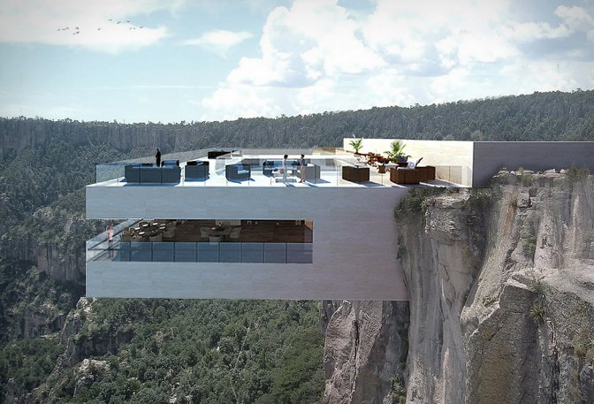 CANTILEVERED RESTAURANT - Image
