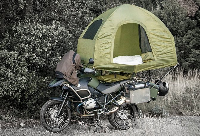MOBED MOTORCYCLE MOUNTED TENT - Image