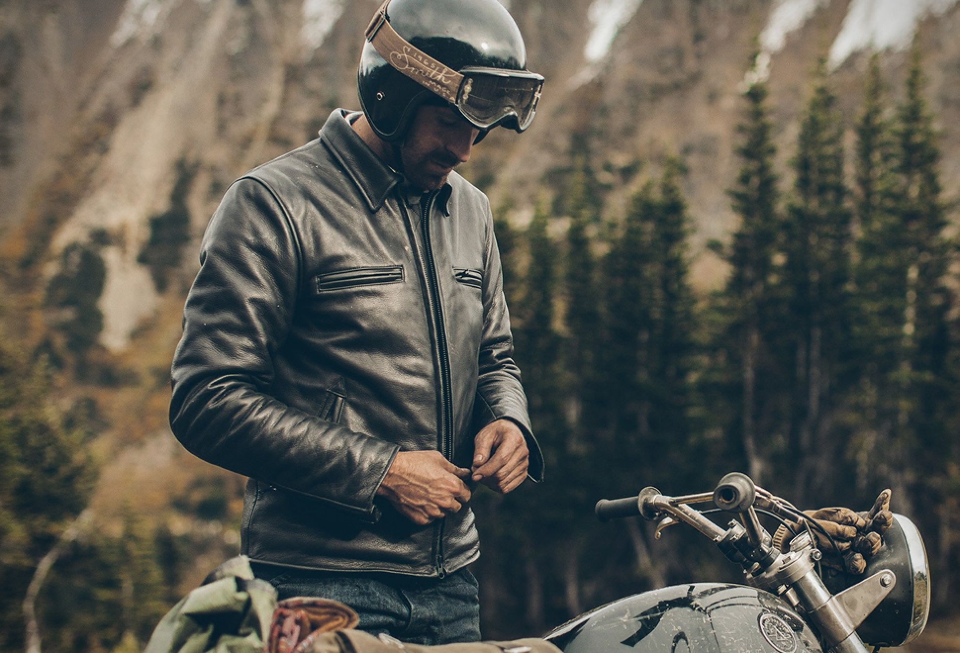 Taylor stitch moto jacket whiskey on sale