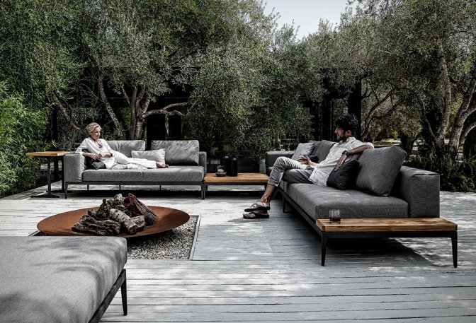 GRID MODULAR OUTDOOR SOFA - Image
