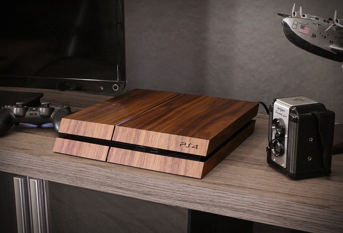 PLAYSTATION WOOD SKIN - Image