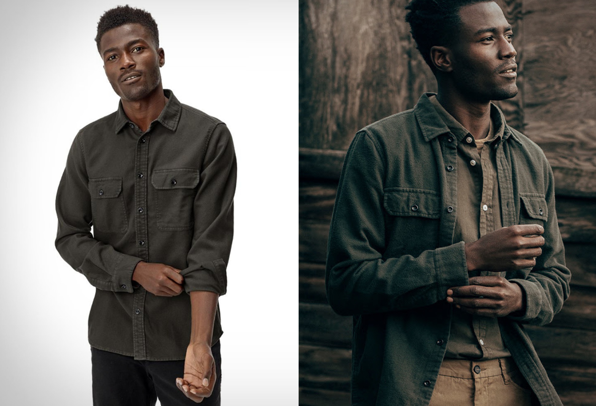 Buck Mason Brushed Flannel Shirt | Image