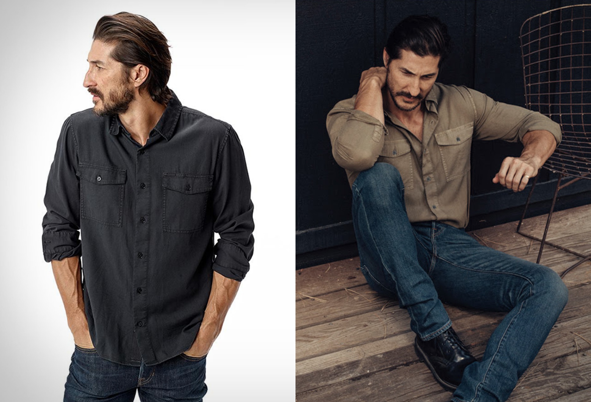 Buck Mason Draped Twill Shirt | Image