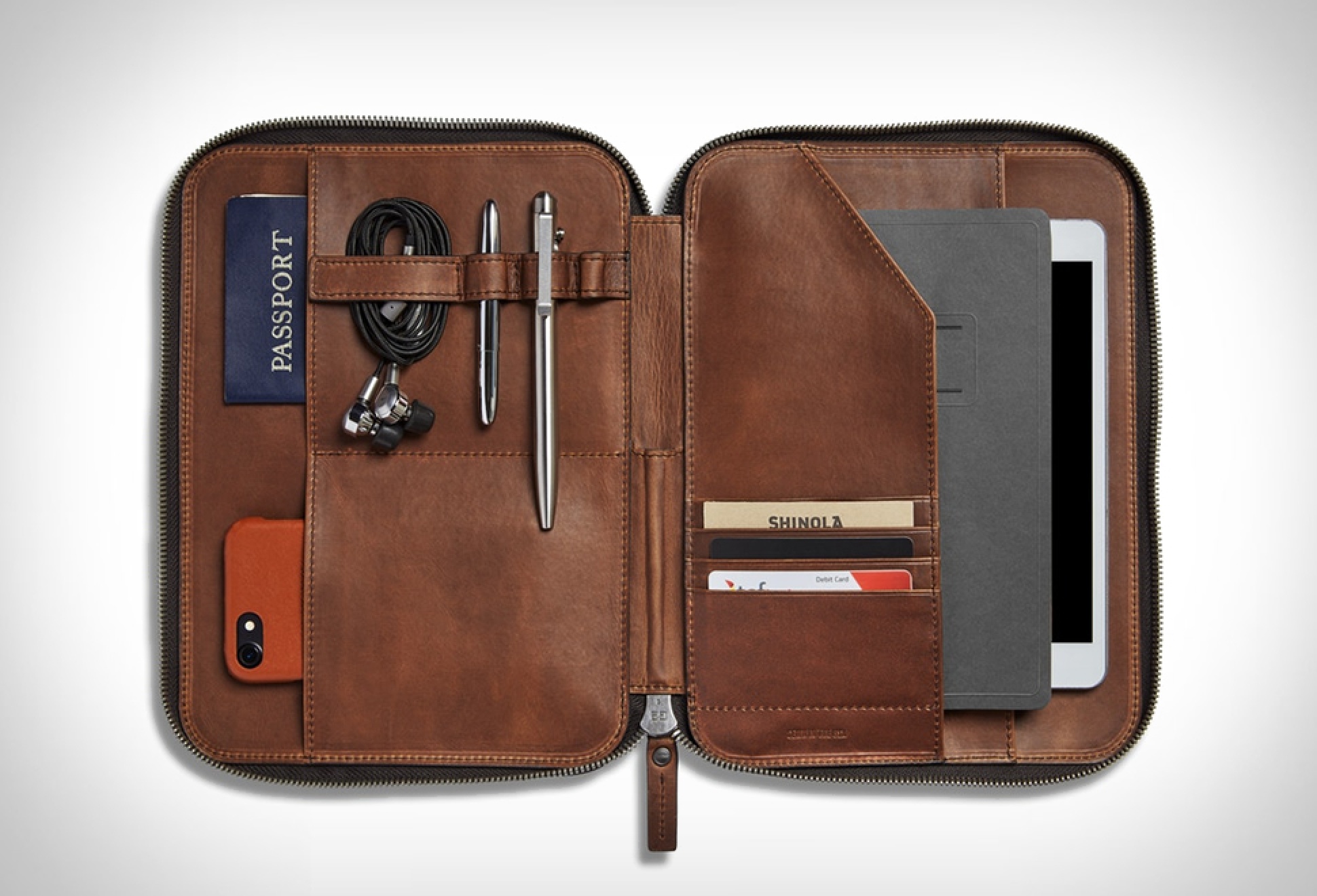 Shinola leather tech portfolio outlet