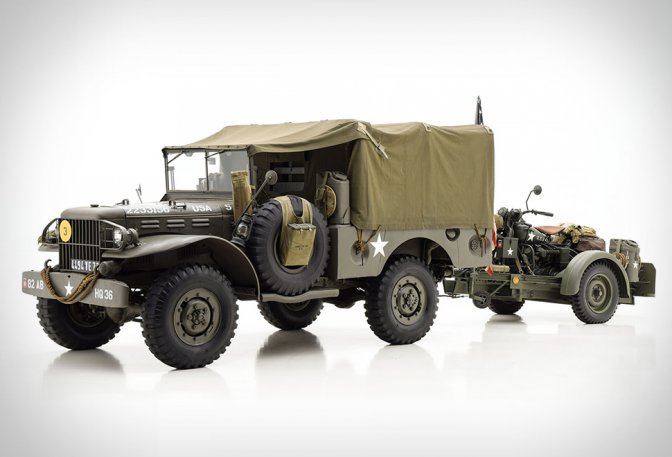 1943 Dodge WC51 & 1943 Harley-Davidson WL - Image