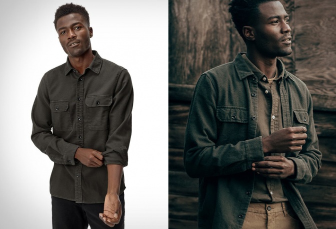 BUCK MASON BRUSHED FLANNEL SHIRT - Image