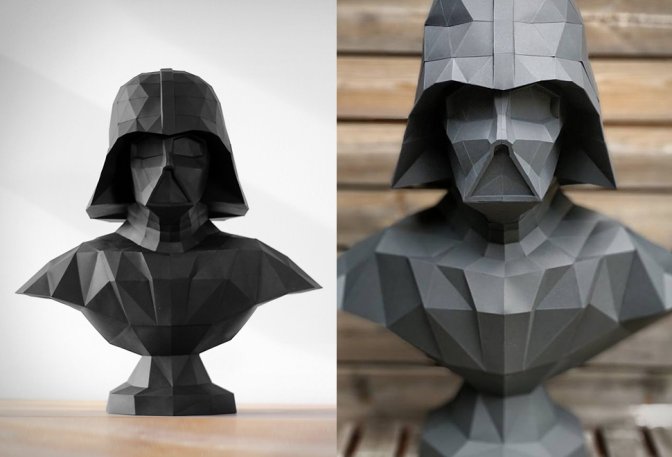 Papercraft Darth Vader Statue - Image