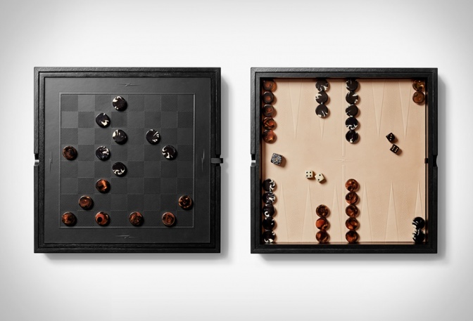 SHINOLA BACKGAMMON & CHECKERS SET - Image