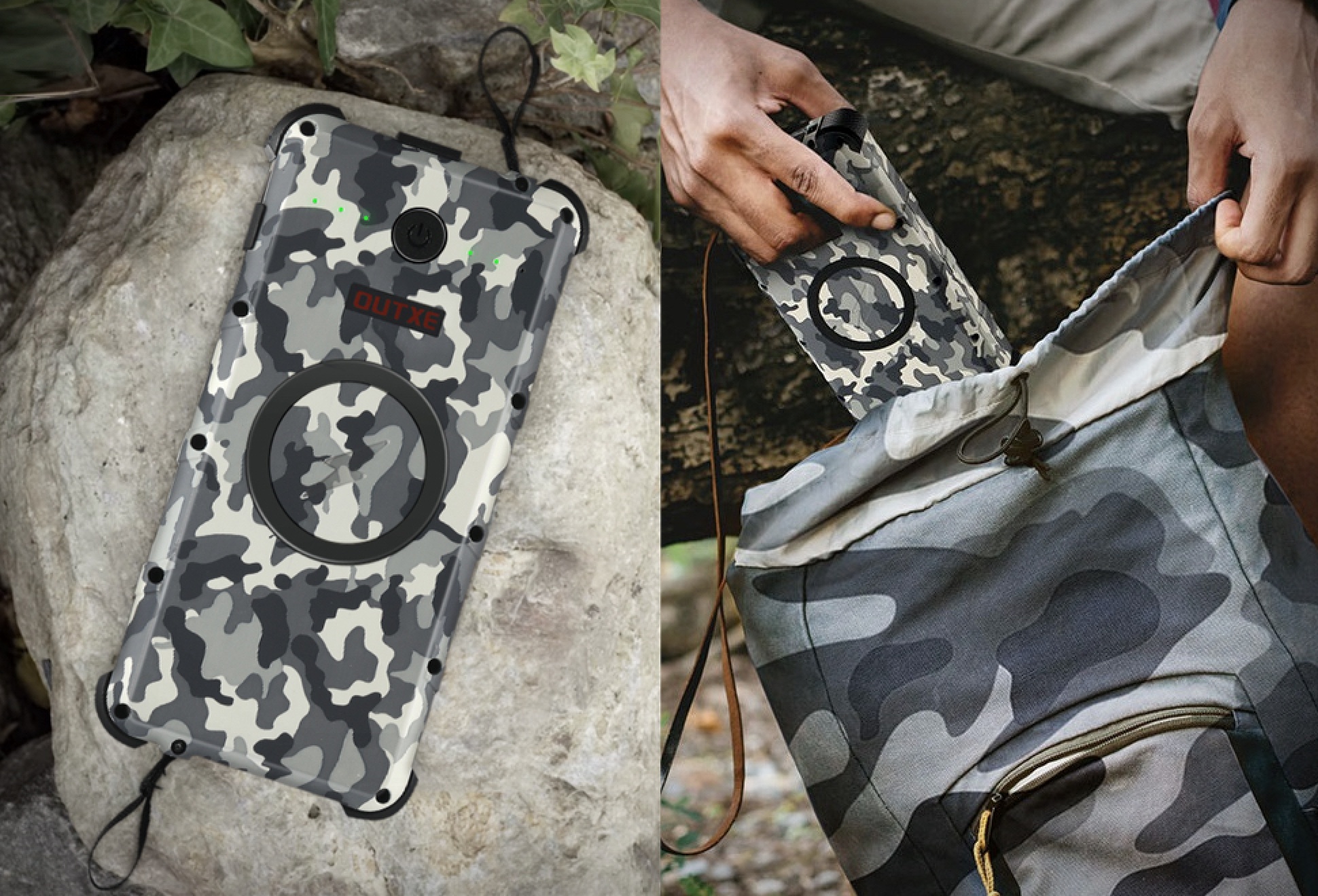 OUTXE W20 Waterproof Solar Power Bank | Image