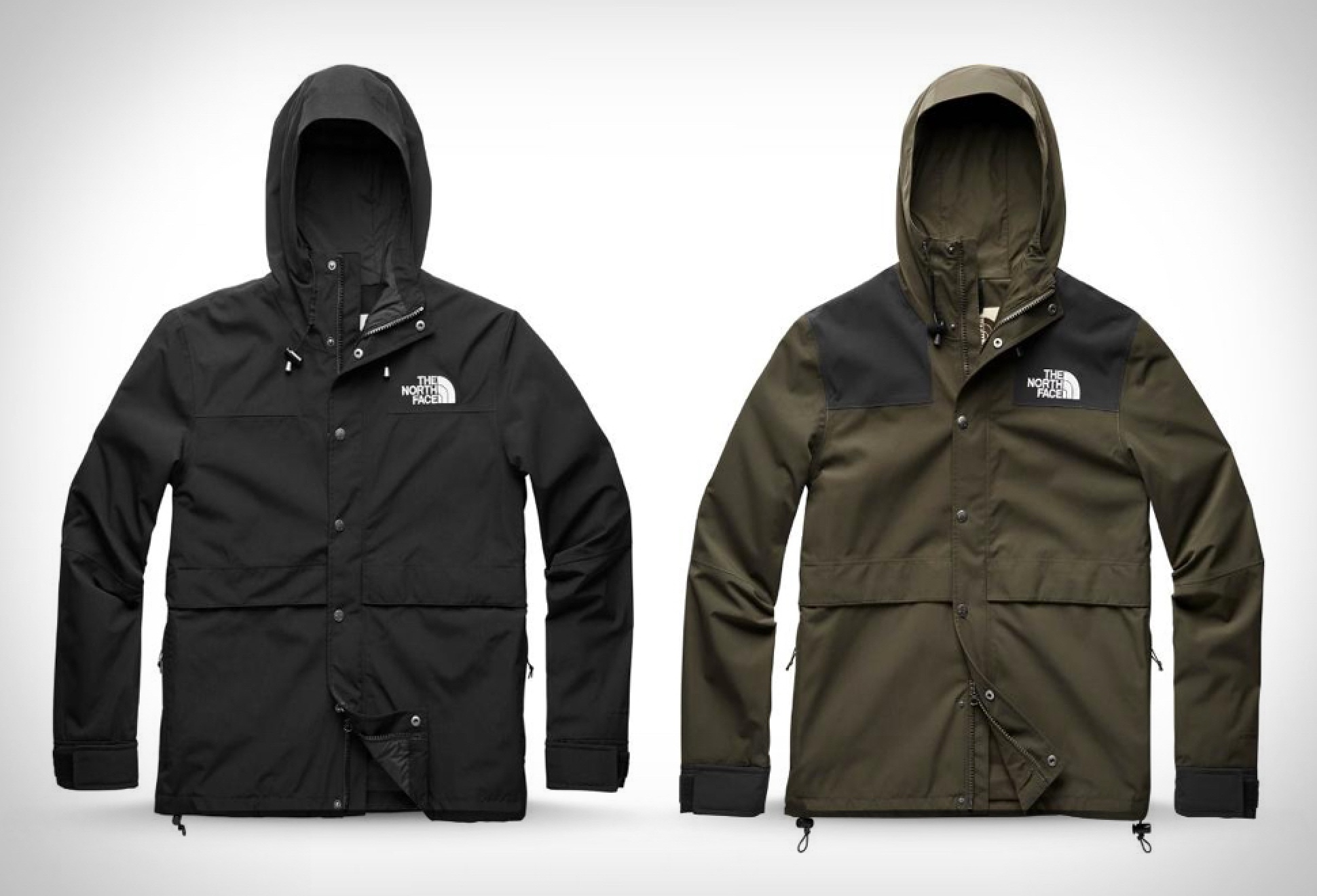 Black north face mountain jacket best sale