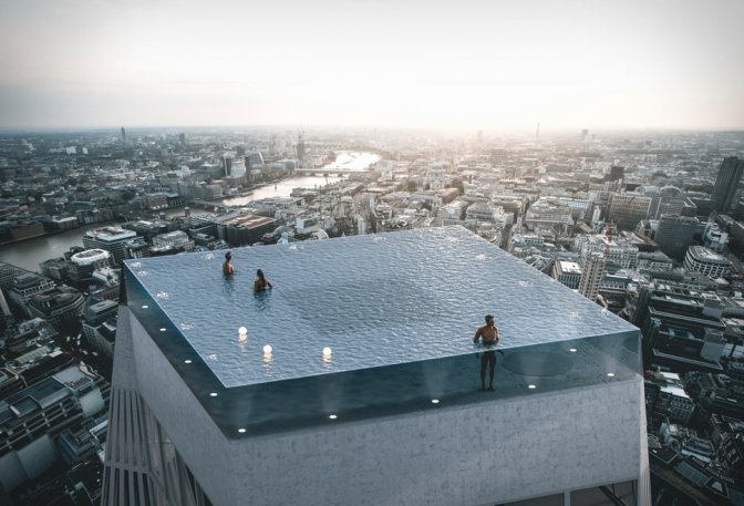 360-Degree Rooftop Infinity Pool - Image