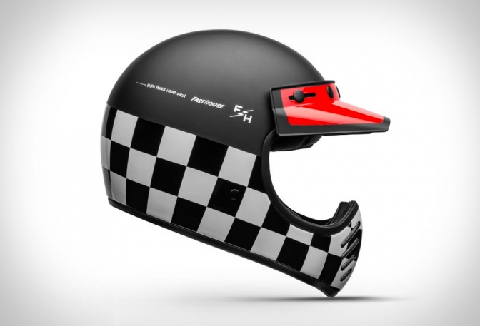 BELL MOTO-3 FASTHOUSE CHECKERS HELMET - Image