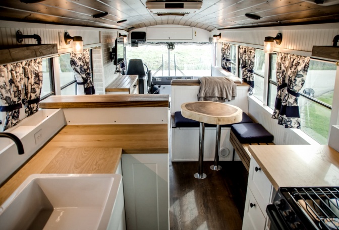 Paved to Pines School Bus Conversions - Image