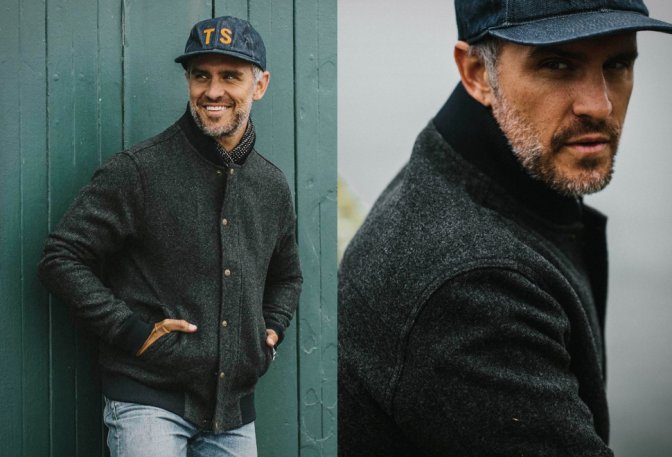 TAYLOR STITCH WOOL BOMBER JACKET - Image