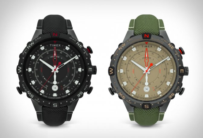 TIMEX ALLIED TIDE TEMP COMPASS WATCH - Image