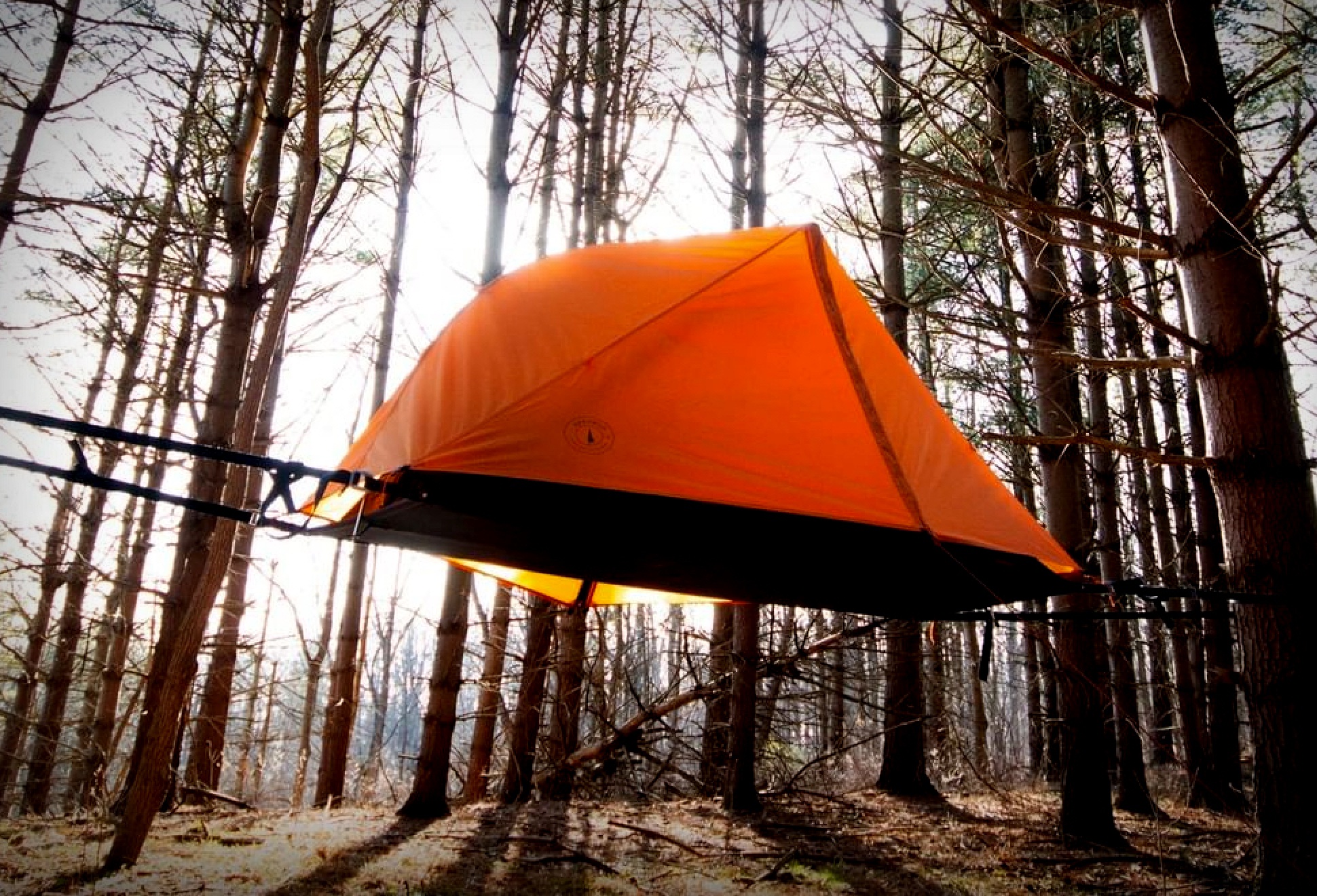 Shade tree tent outlet
