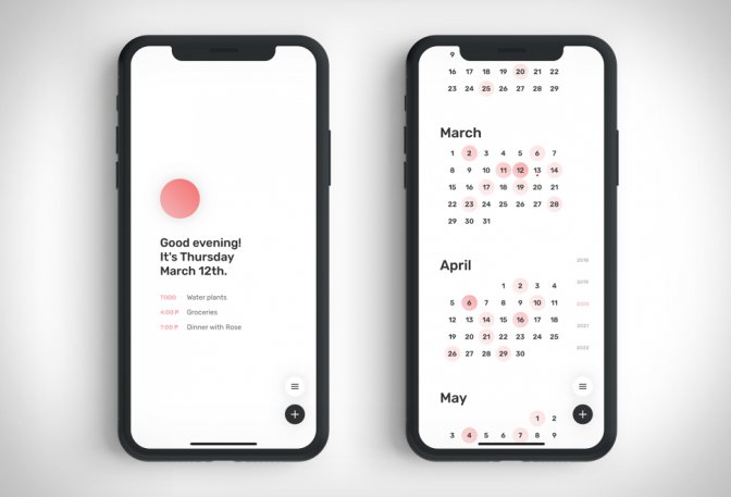 DAWN MINIMAL CALENDAR - Image