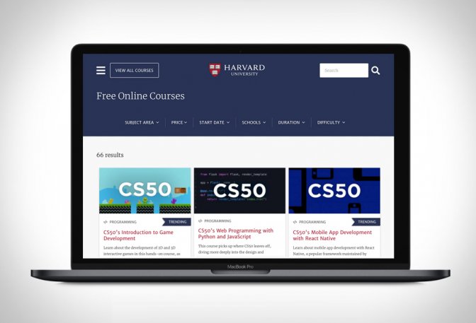 HARVARD FREE ONLINE COURSES - Image