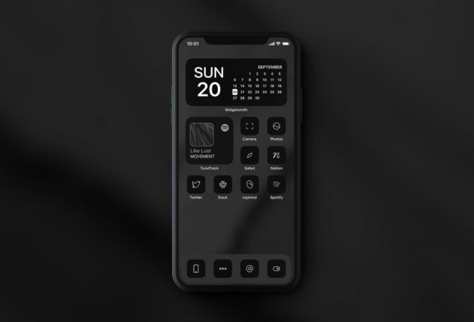 iOS 14 Monochrome Icon Set - Image