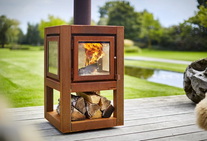 QUARUBA OUTDOOR WOOD STOVE - Image