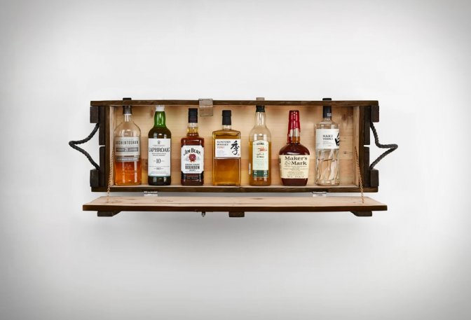 VINTAGE AMMUNITION BOX MINI BAR - Image