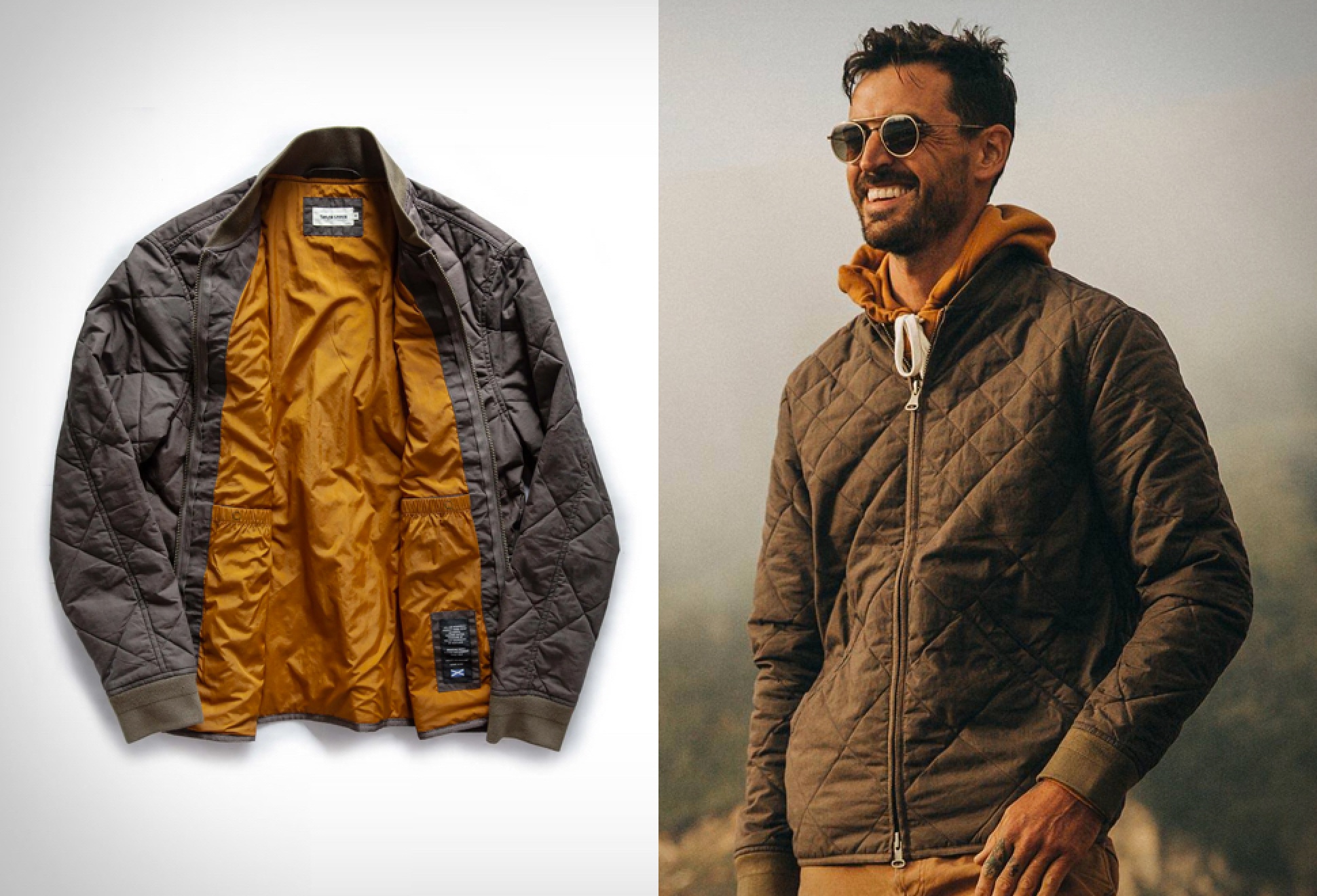 Taylor Stitch Quilted Bomber Jacket | Image