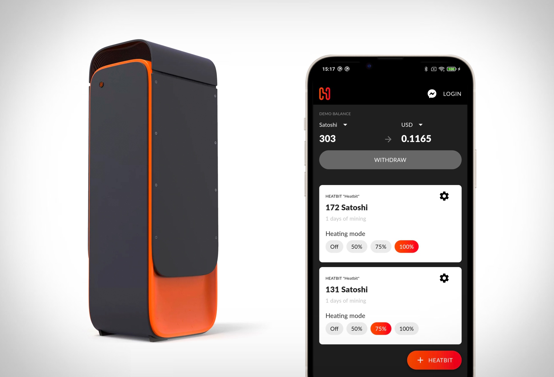 Heatbit Bitcoin Mining Heater | Image