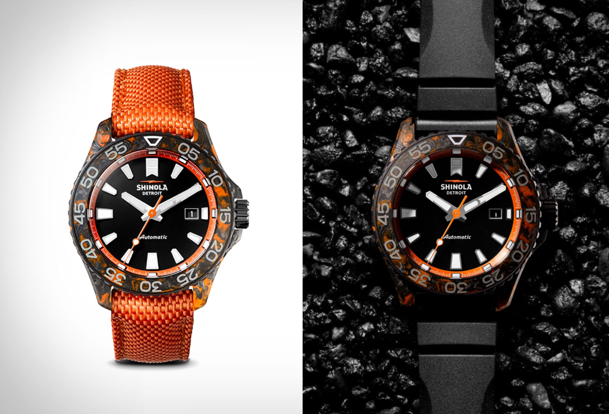 Shinola Monster Carbon Dive Watch | Image