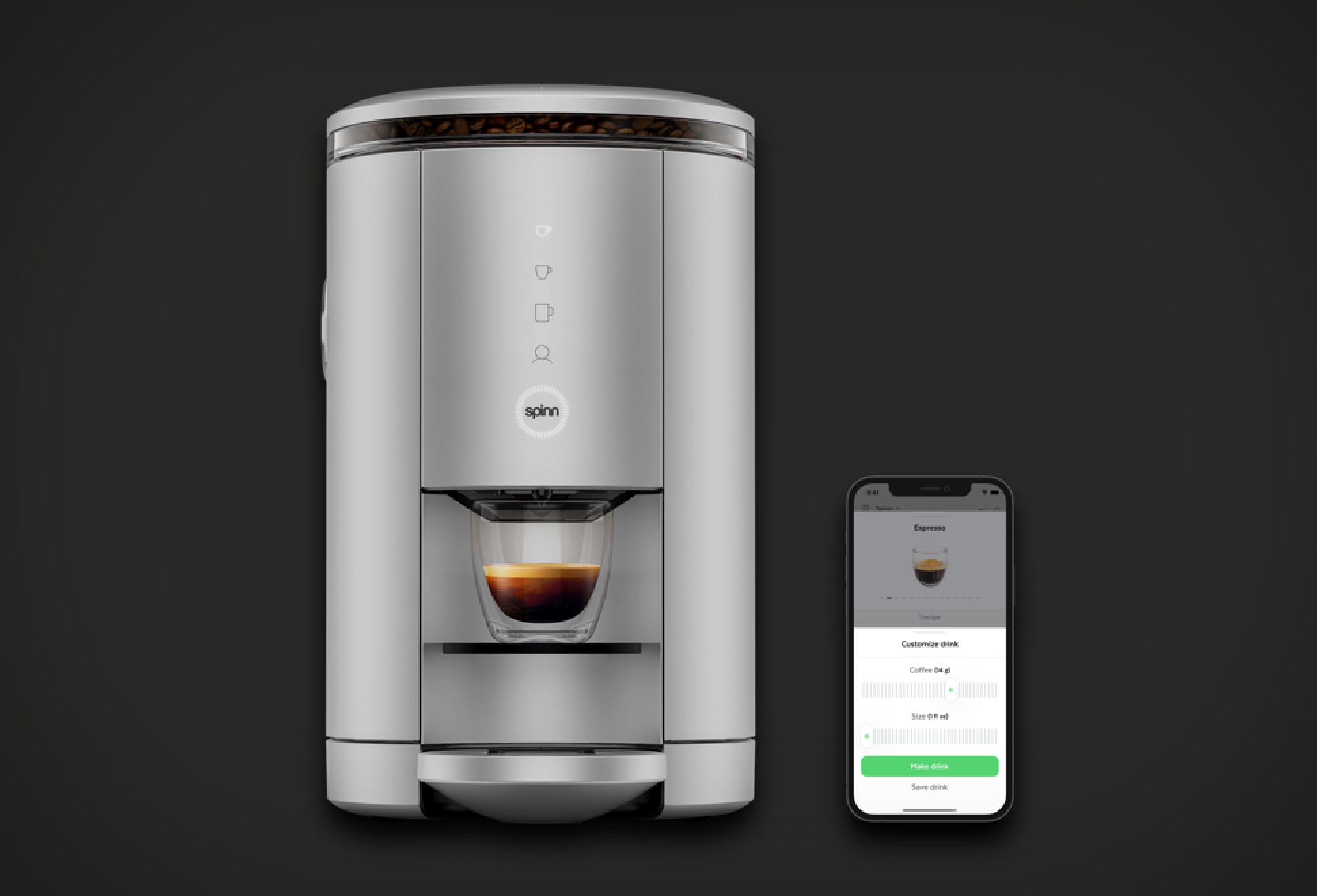 Spin coffee maker online