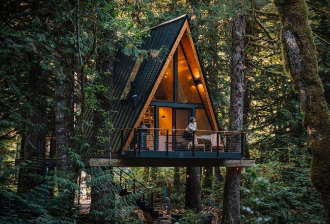 Airbnb Find: Tree Frame Cabin - Image