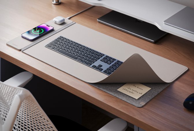 ALTI WIRELESS CHARGING DESK MAT - Image