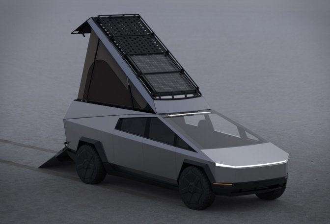 CYBERTRUCK SPACE CAMPER - Image
