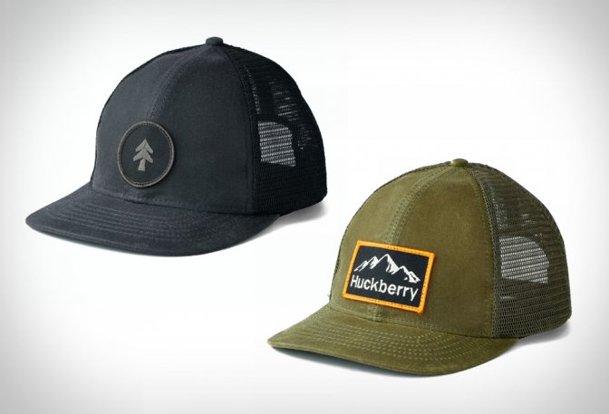 HUCKBERRY WAXED CANVAS TRUCKER HAT - Image